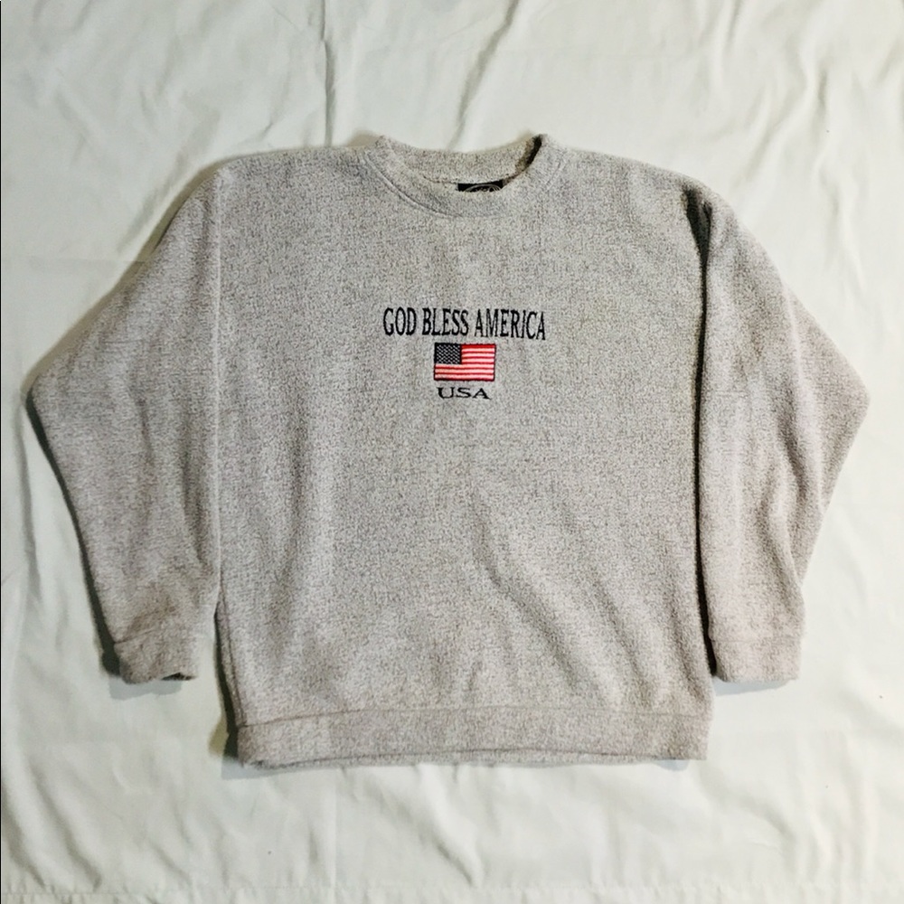 Vintage US Flag Sweater